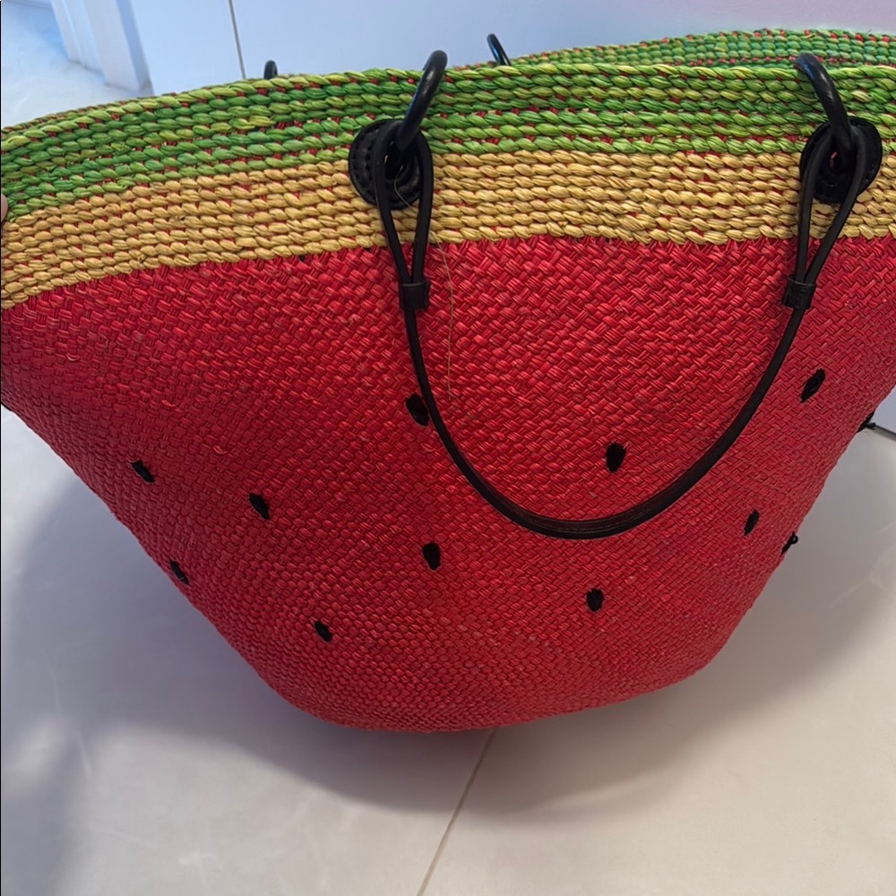 Loewe Red and Green Watermelon Tote Bag